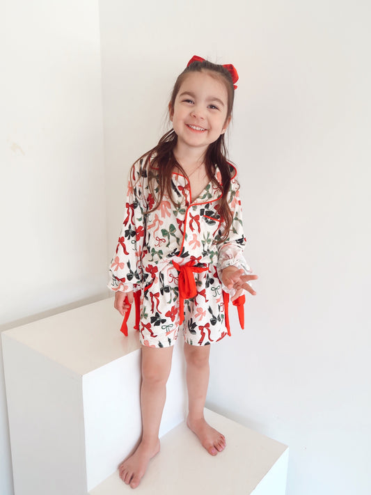 Children's Holiday Bow Lounge Set