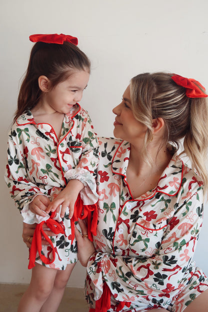 Women's Holiday Bow Lounge Set