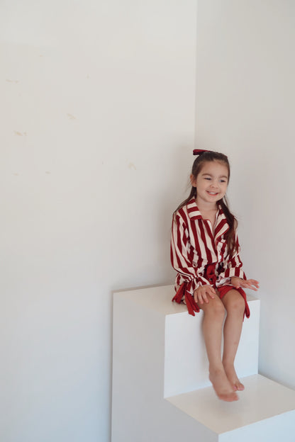 Children's Holiday Stripe Lounge Set