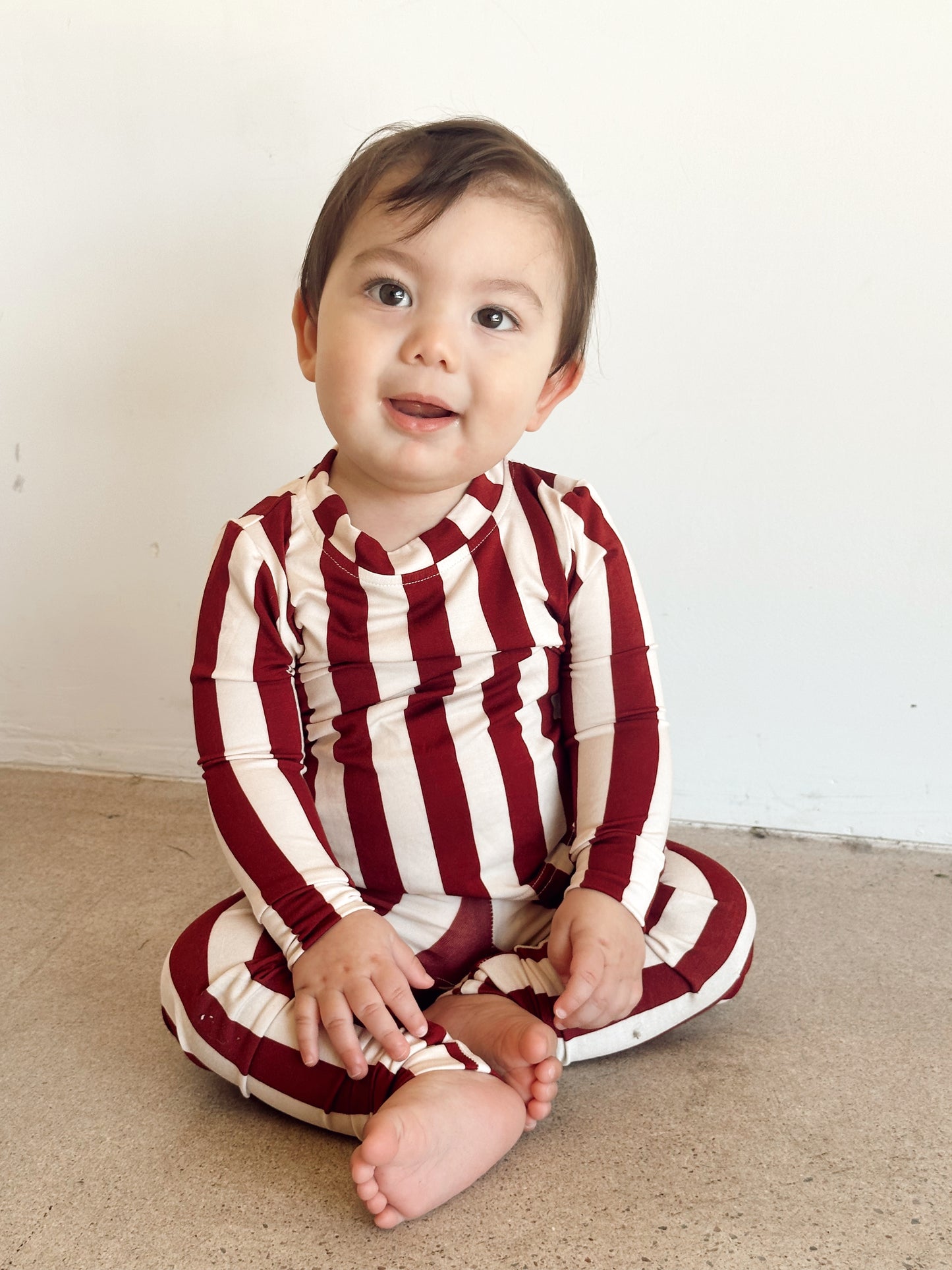 Baby Holiday Stripe Lounge Set