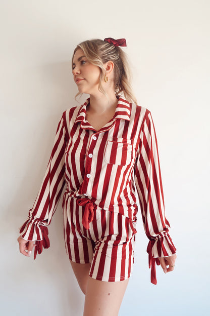 Women's Holiday Stripe Lounge Set