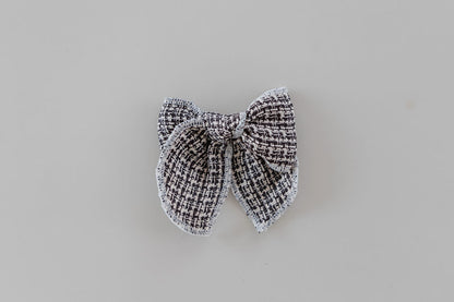 Tweed Bow Clips