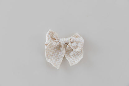 Tweed Bow Clips